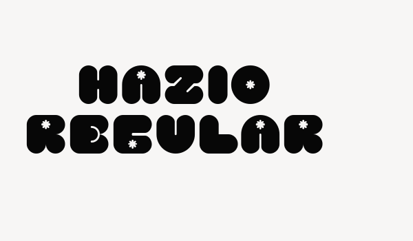 Hazio Regular Font