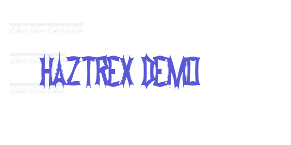 Haztrex Demo font free