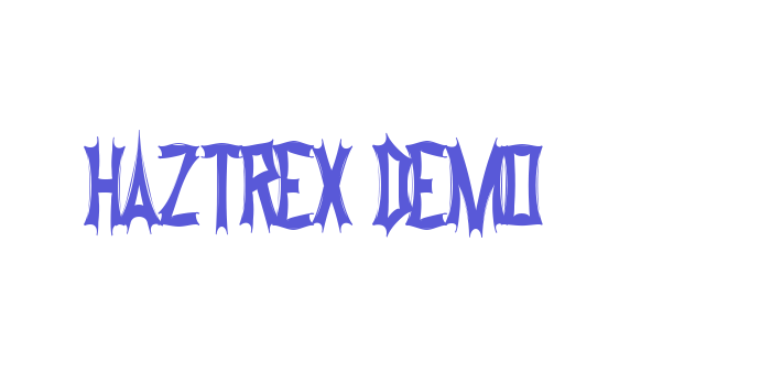 Haztrex Demo Font