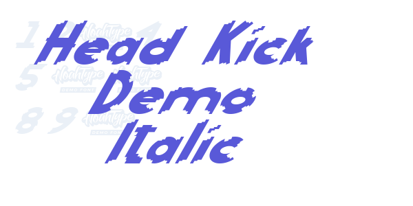 Head Kick Demo Italic font