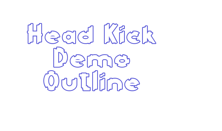 Head Kick Demo Outline Font Download