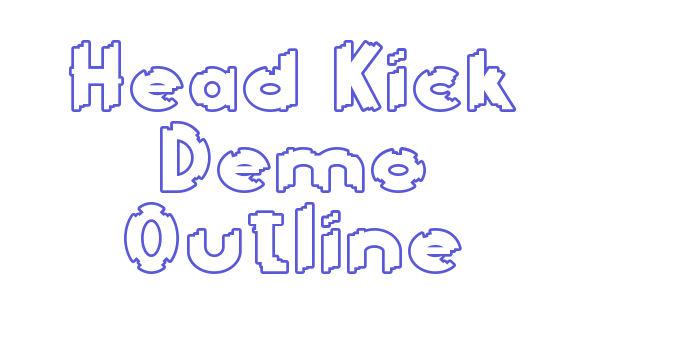 Head Kick Demo Outline Font Download