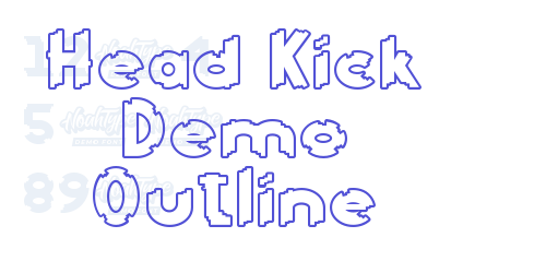 Head Kick Demo Outline-font-download