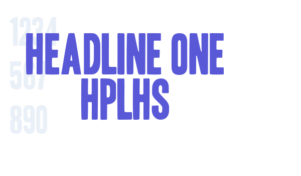 Headline One HPLHS font free