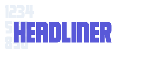 Headliner font