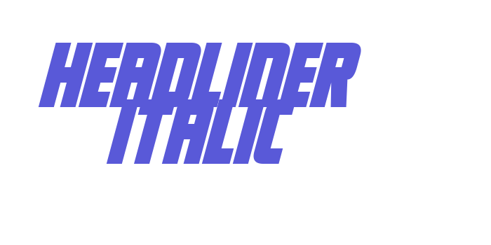 Headliner Italic Font Download