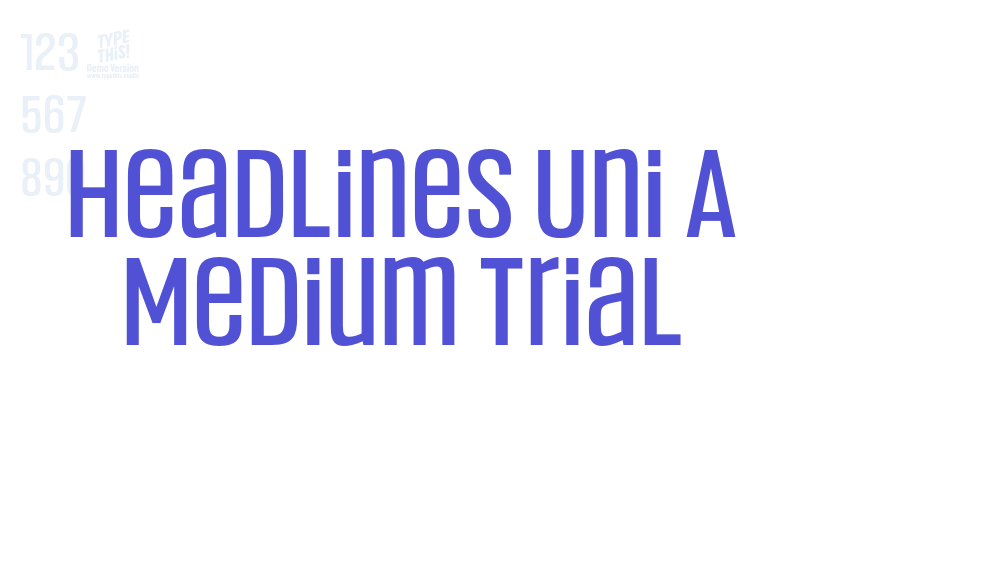 Headlines Uni A Medium Trial-font-download