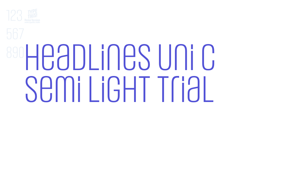 Headlines Uni C Semi Light Trial-font-download