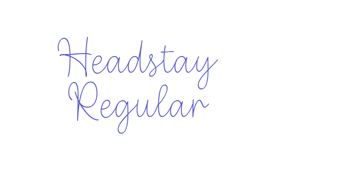 Headstay Regular Font