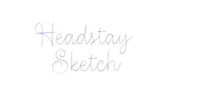 Headstay Sketch Font