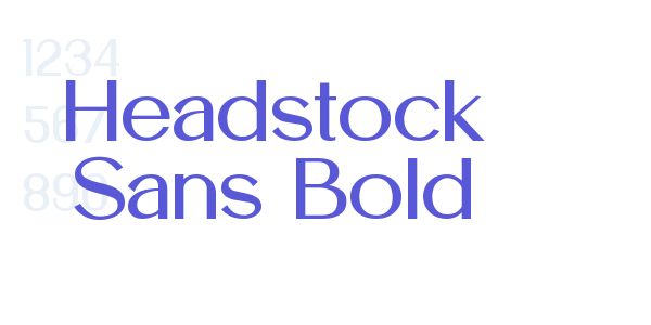 Headstock Sans Bold font free