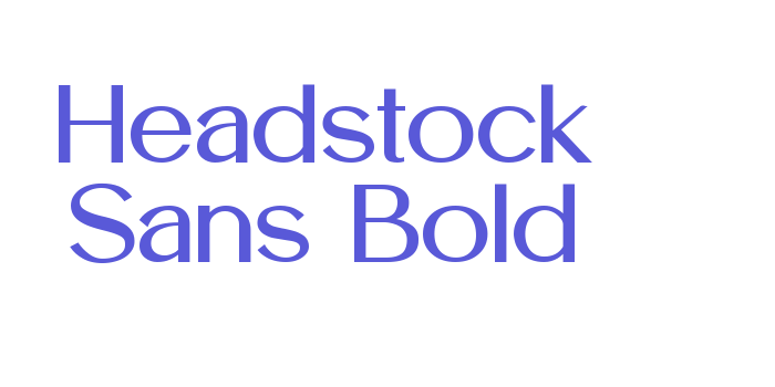 Headstock Sans Bold Font