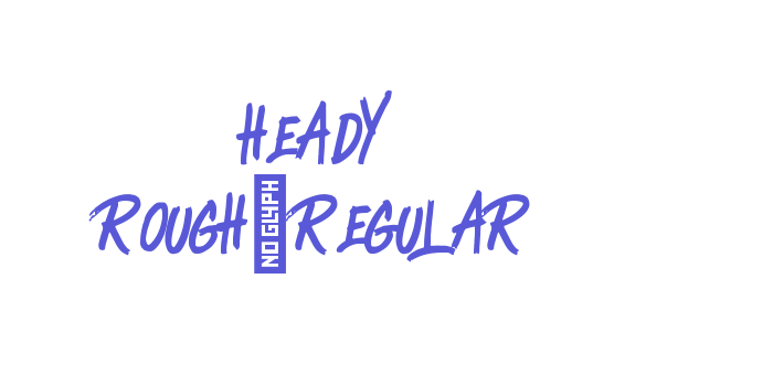 Heady Rough-Regular Font Download