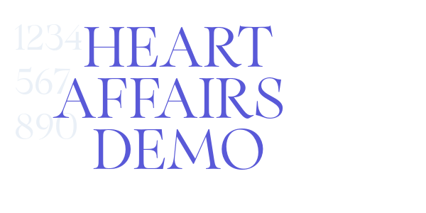 Heart Affairs  Demo font free