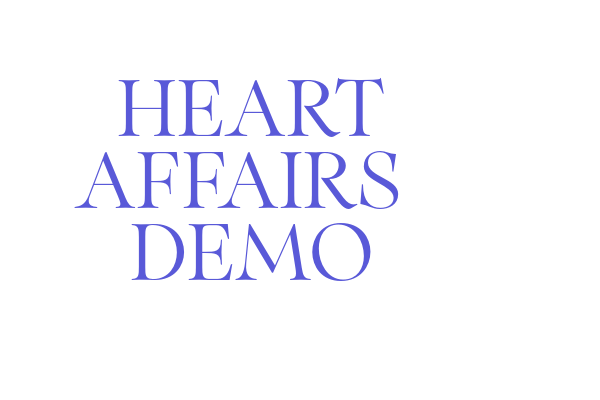 Heart Affairs  Demo Font