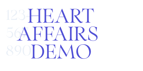 Heart Affairs  Demo-font-download