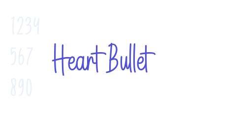 Heart Bullet-font-download
