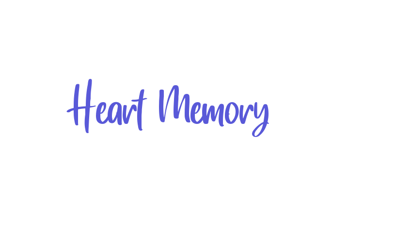 Heart Memory Font