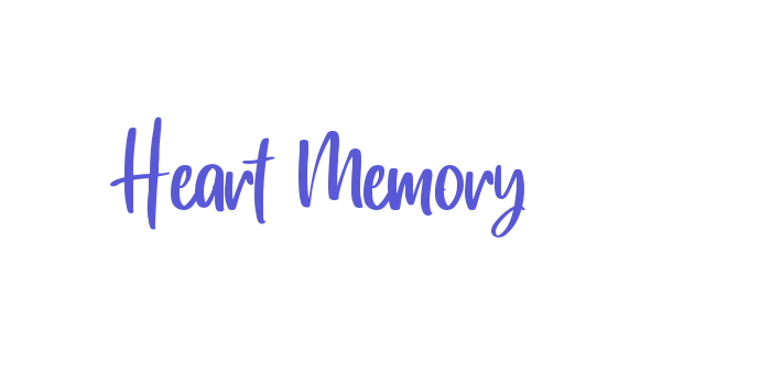 Heart Memory Font Download