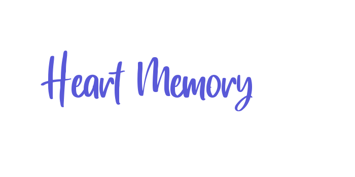 Heart Memory Font