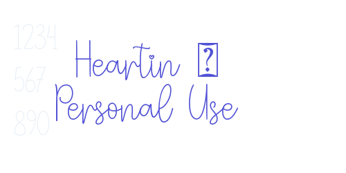 Heartin – Personal Use-font-download