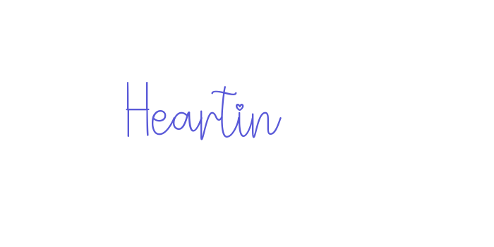 Heartin Font