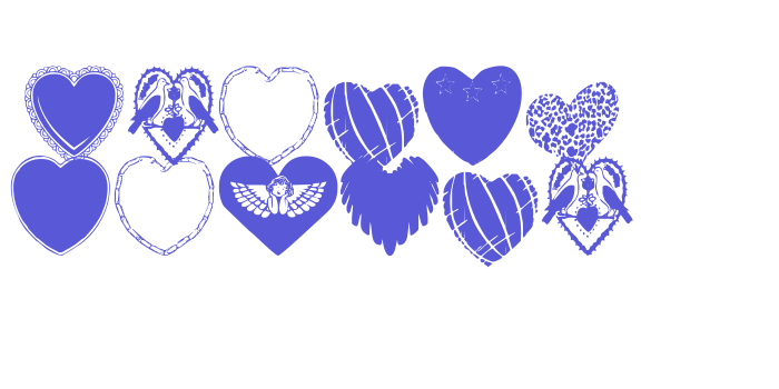 Hearts Galore Font Download