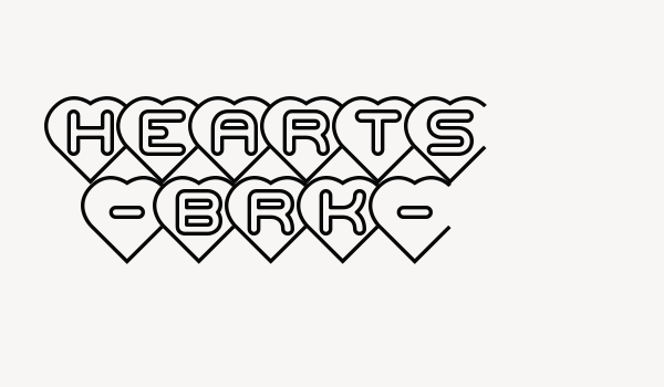 Hearts -BRK- Font