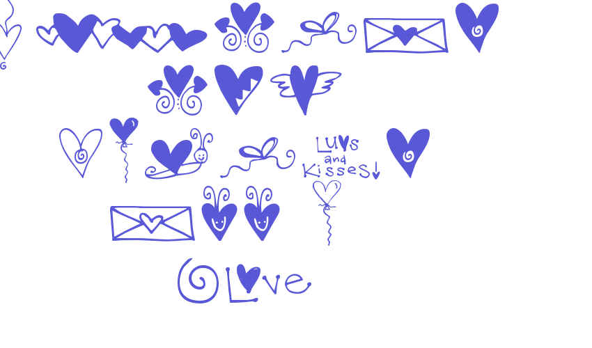 Hearts and Swirls Too W05 Rg Font Download