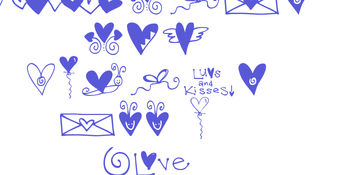 Hearts and Swirls Too W05 Rg Font Download