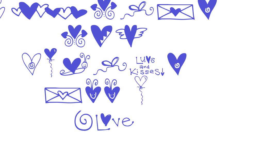 Hearts and Swirls Too W05 Rg-font-download