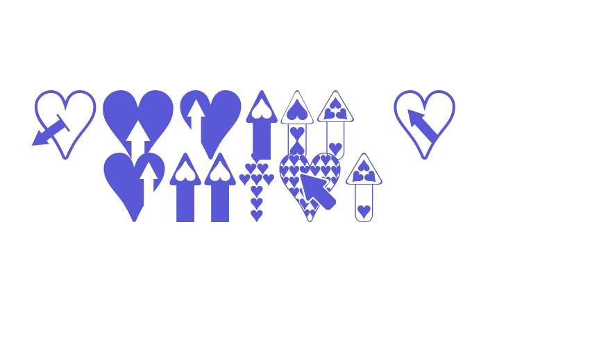 Hearts n Arrows Font Download