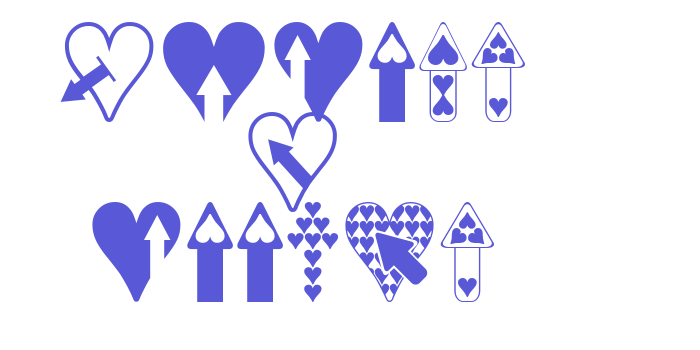 Hearts n Arrows Font