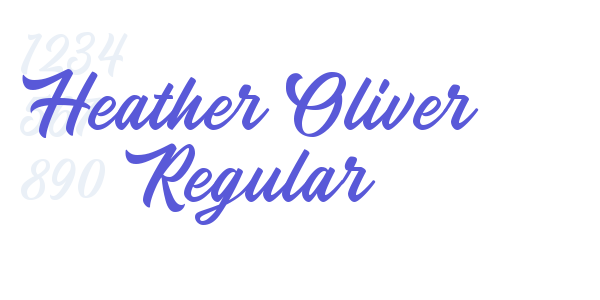 Heather Oliver Regular font free