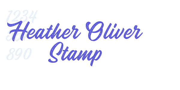 Heather Oliver Stamp font free