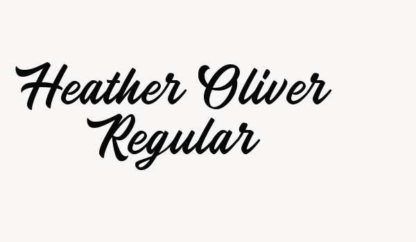 Heather Oliver Regular Font