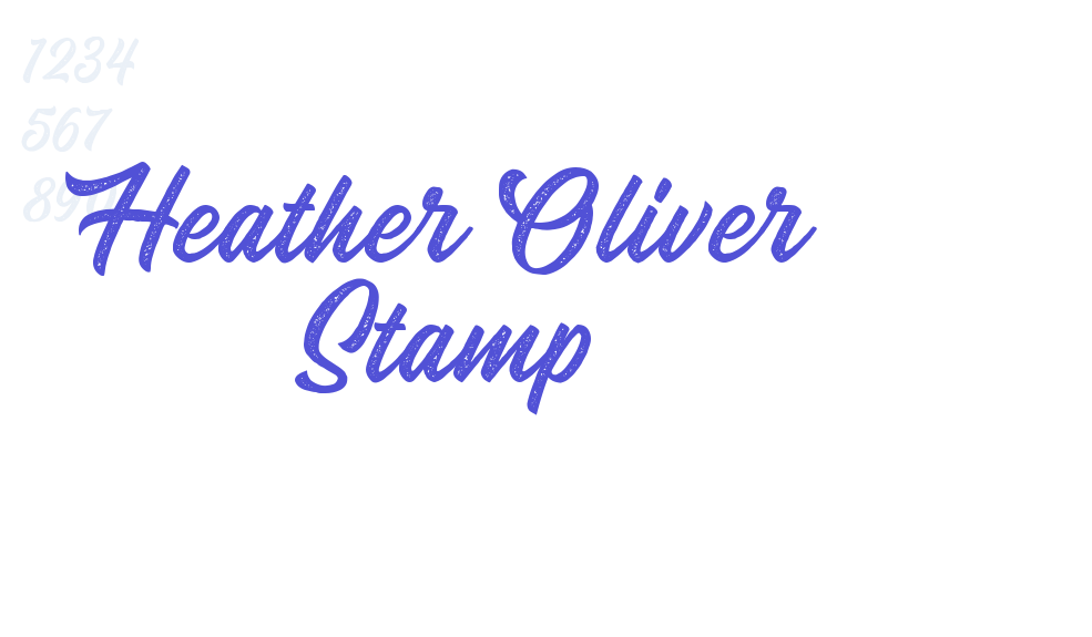 Heather Oliver Stamp-font-download