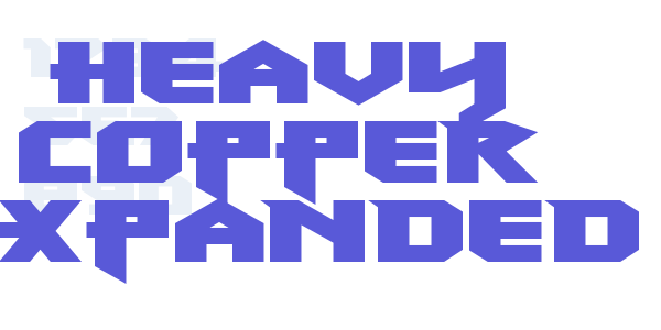 Heavy Copper Expanded font free