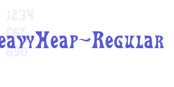 HeavyHeap-Regular font free