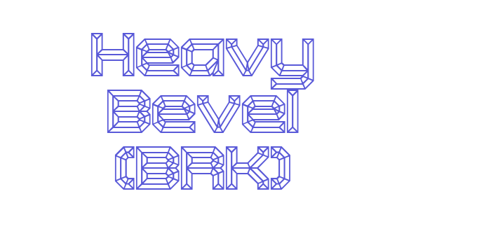 Heavy Bevel (BRK) Font Download