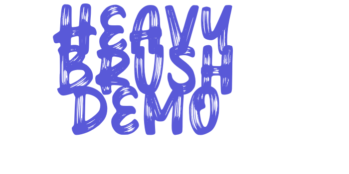 Heavy Brush Demo Font Download