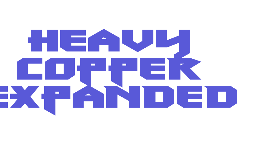 Heavy Copper Expanded Font