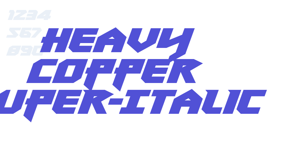 Heavy Copper Super-Italic-font-download