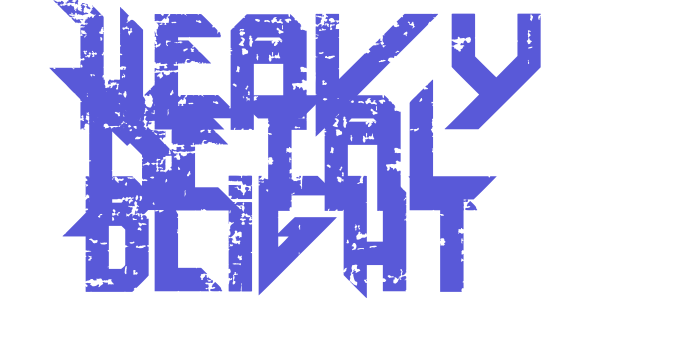 Heavy Metal Blight Font Download