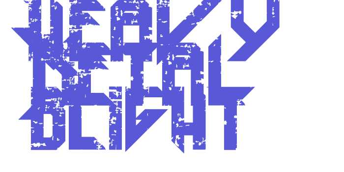 Heavy Metal Blight Font