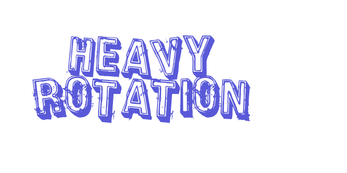 Heavy Rotation Font Download