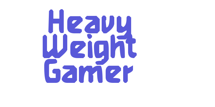 Heavy Weight Gamer Font Download