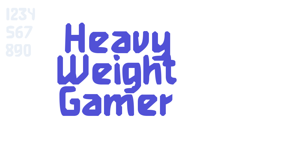 Heavy Weight Gamer-font-download