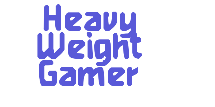 Heavy Weight Gamer Font