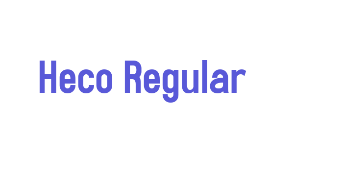 Heco Regular Font Download